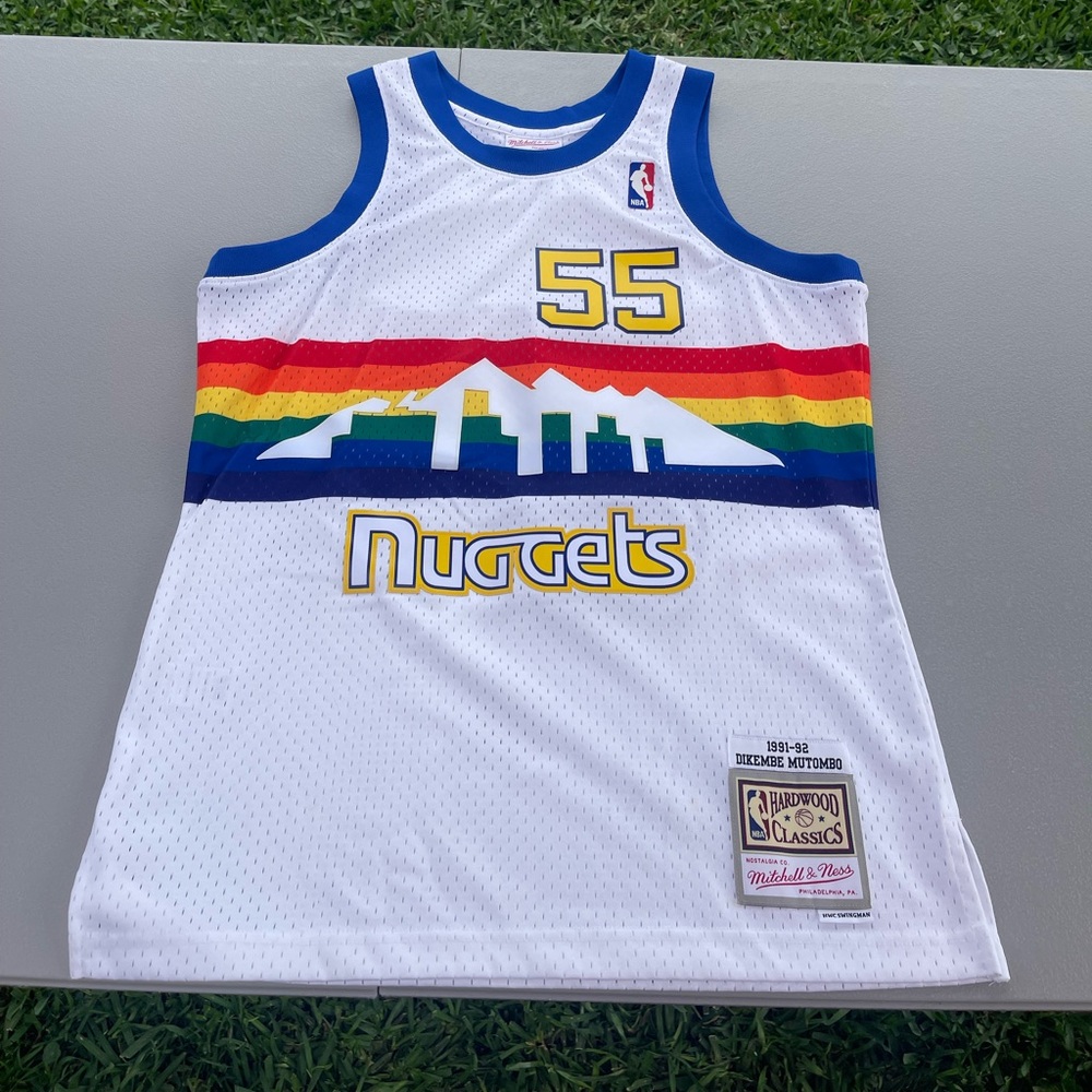 Mitchell & Ness Dikembe Mutombo Hardwood Classics Jersey (Adult Medium)